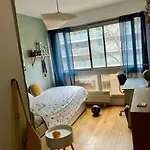 Flat With 3 Bedrooms 90 M2 Balcony And Parking, Subway Station Riquet Apartment *